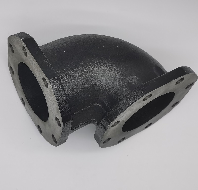 Sandguss-Abflussrohr mit Doppelflansch